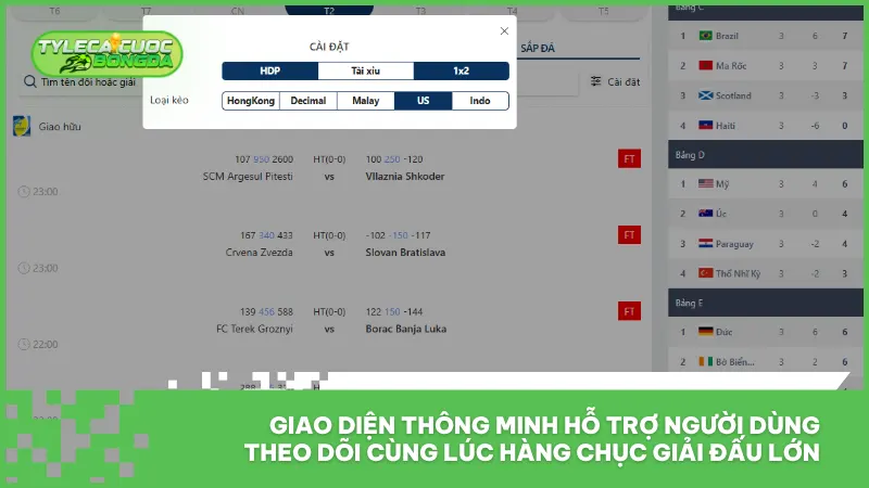 Cách sử dụng tính năng ghim trận đấu để theo dõi nhiều kèo bóng cùng lúc
