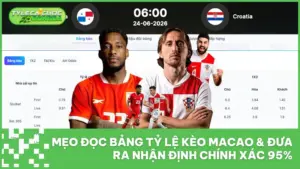 Mẹo Đọc Bảng Tỷ Lệ Kèo Macao & Đưa Ra Nhận Định Chính Xác 95%