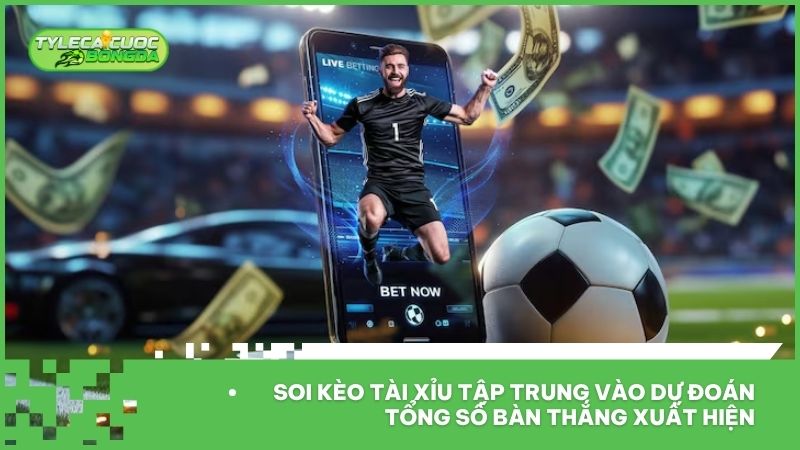 Soi kèo Tài Xỉu tập trung vào dự đoán tổng số bàn thắng xuất hiện trong trận đấu